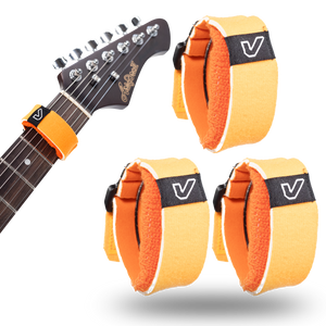 Gruv Gear FretWraps HD 3-Pack Stone Guitar String Muters, White, Small