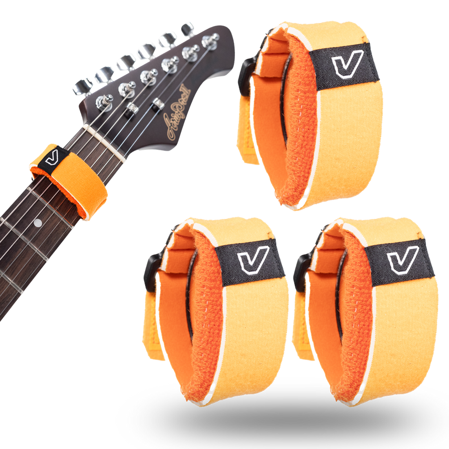 Gruv Gear FretWraps HD 3-Pack Stone Guitar String Muters, White, Small